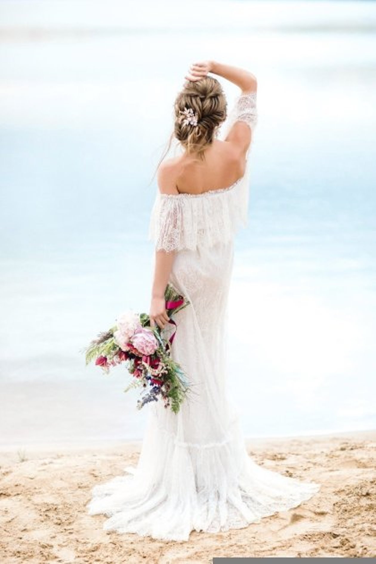 платье на свадьбу бохо-шик