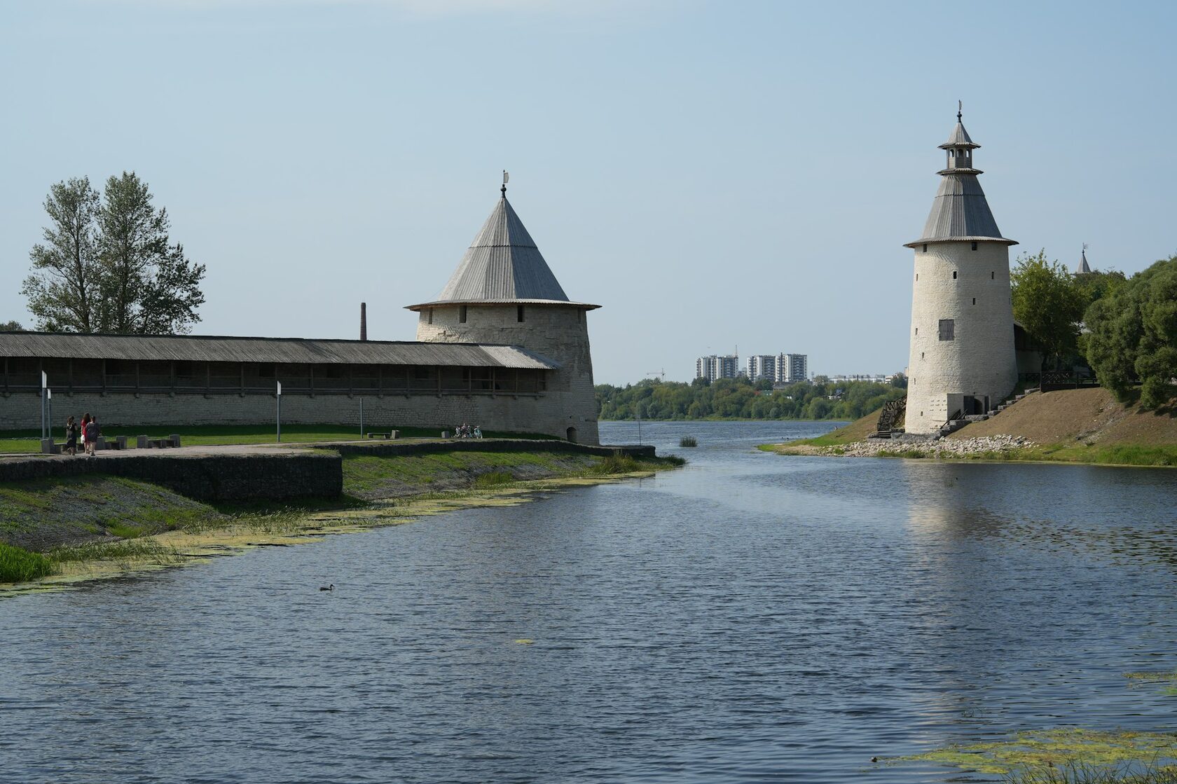 Pskov Kremlin (Krom) seen from across the river