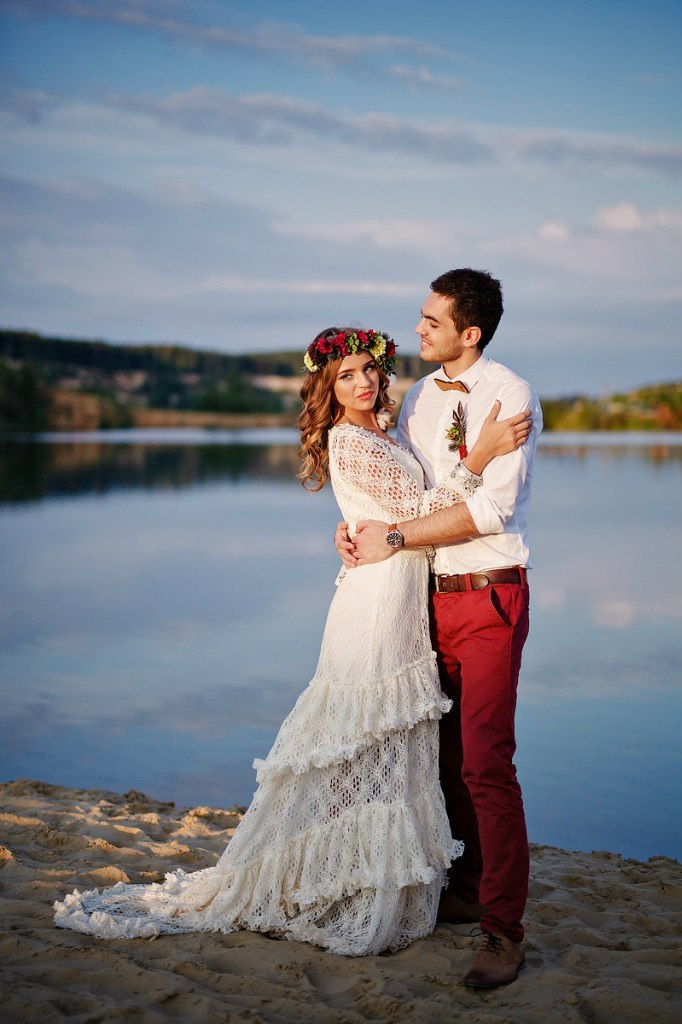 Свадебное платье в стиле бохо